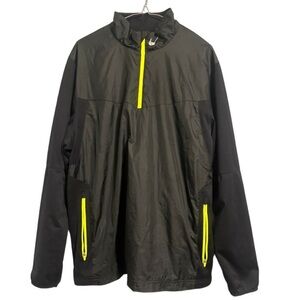 Nike Aeroloft Golf Jacket Half Zip Warm Up Windbreaker 855619-010 Black Sz L